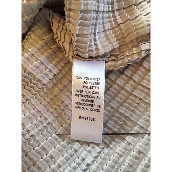 Casual Corner Open Sweater and Tank Top Set Large Gray Textured Sleeveless Knit - Picture 11 of 12